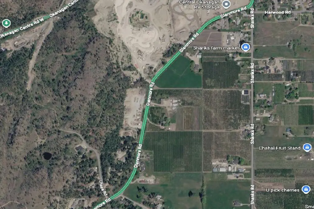 Glenmore Road to close for utility work in Lake Country